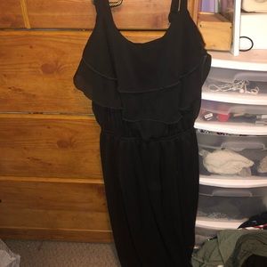 Black Ruffled Dress